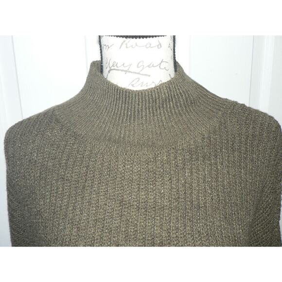 Abound Women's Mock Neck Rib Knit Pullover Tunic Sweater in Olive Night XSmall - Picture 5 of 5